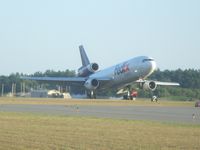 N40061 @ KMHT - touchdown on runway 35 - by John Newall