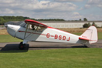 G-BSDJ @ EGBR - Piper J-4E Cub Coupe at Breighton Airfield's Summer Fly-In, August 2011. - by Malcolm Clarke