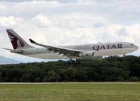 A7-ACH @ LSGG - Landing rwy 23 with still small Oryx tail c/s... - by Shunn311