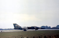 68-0010 - F-111E of 55th Tactical Fighter Squadron/20th Tactical Fighter Wing taxying at RAF Upper Heyford in September 1975. - by Peter Nicholson