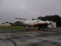 N351PC @ KSMD - BEAUTIFUL PC-12 sitting on the ramp @ SMD. Seeing more and more turbine a/c flying in here, business is picking back up! - by DNeeko