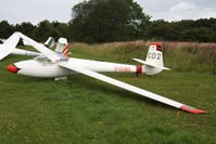 G-DCMS @ X5SB - Glasflugel Standard Libelle 201 B at Sutton Bank, N Yorks, August 2011. - by Malcolm Clarke