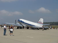 N814CL @ CMA - Clay Lacy's 1945 Douglas DC-3C in livery of United Airlines 'Mainliner O'Connor', two P&W R-1830-92 14 cylinder radials 1,200 Hp each - by Doug Robertson