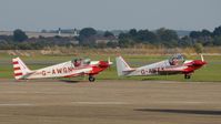 G-AWGN @ EGSU - 5. G-AWEK and G-AWGN (The Red Hawks) at The Duxford Air Show, September 2011. - by Eric.Fishwick