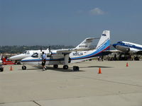 N55JA @ CMA - 1971 Britten-Norman BN-2A-8 ISLANDER, two Lycoming O-540-E4C5 260 Hp each. This plane regularly flies to the (California) offshore Channel Islands - by Doug Robertson