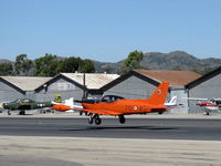 N26XD @ SZP - 1987 SIAI Marchetti F.260C, Lycoming O-540-B4A5 260 Hp, landing Rwy 22 - by Doug Robertson