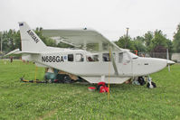 N686GA @ OSH - Aircraft in the camping areas at 2011 Oshkosh - by Terry Fletcher