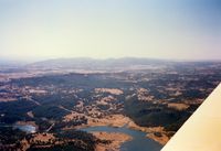 N9881L @ 1O3 - In Flight over Camanche Reservoir near Campo Seco, CA in 1974 Grumman American Avn. Corp. AA-1B N9881L - July 1989 - by scotch-canadian