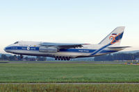 RA-82045 @ LOWL - Volga Dnepr Airlines Antonov An-124-100 Ruslan landing in LOWL/LNZ - by Janos Palvoelgyi