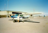N711GK @ O27 - 1979 Cessna 172N N711GK at Oakdale Airport, Oakdale, CA - July 1989 - by scotch-canadian