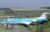 PH-OFA @ EHLE - Fokker 100 at the Aviodrome Aviation Museum at Lelystad Airport - by Henk Geerlings