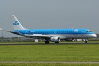 PH-EZS @ EHAM - Just after landing on the Polderbaan at Schiphol. - by Jan Bekker