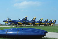 155029 @ KARR - Blue Angels Line up. - by Glenn E. Chatfield