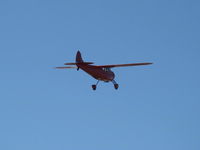 N195H @ SZP - 1948 Cessna 195 BUSINESSLINER, Jacobs R755-A2 300 Hp, takeoff climb Rwy 22 - by Doug Robertson