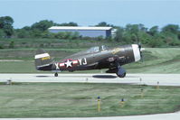 N47DG @ KUGN - Landing after a fly by at the air show