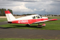 G-PAWL @ EGBR - Piper PA-28-140 Cherokee at Breighton Airfield's Helicopter Fly-In, September 2011. - by Malcolm Clarke