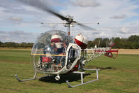 G-BFYI @ EGBR - Westland 47G-3B-1 at Breighton Airfield's Helicopter Fly-In, September 2011. - by Malcolm Clarke