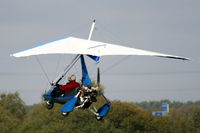 G-CCMS @ EGCB - resident flexwing departing from Barton - by Chris Hall