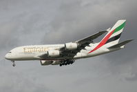 A6-EDG @ EGLL - Emirates 2009 Airbus A380-861, c/n: 023 - by Terry Fletcher