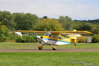 N400WH @ 7B9 - Tailwheel off at the start of his takeoff roll at Ellington, CT - by Dave G