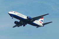 G-DOCG @ EGCC - British Airways Boeing 737 on approach to Mancheser Airport - by David Burrell