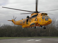ZH544 - Sea King HAR.3A, callsign Rescue 171, of 22 Squadron departing from the Cumberland Infirmary in March 2005. - by Peter Nicholson