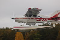 N4244Y @ LHD - Departing the Lake Spenard end of the Lake Hood Seaplane base Anchorage, AK - by BTBFlyboy