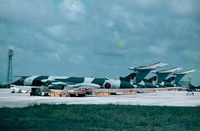 XL189 @ LMML - Victors XL189, XL190 and XL191 of 57sqd RAF parked on Park 4 at RAF Luqa Malta. - by raymond