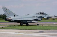 30 06 @ ETSN - German AF EF-2000 Eurofighter of JG-74 (Fighterwing 74) on the taxitrack of its' homebase, Neuburg an der Donau AB - by Nicpix Aviation Press/Erik op den Dries