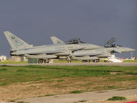 1005 @ LMML - Typhoons ZK064(1005) and ZK065(1006) of Royal saudi Air Force seen in Malta on delivery flight. - by raymond