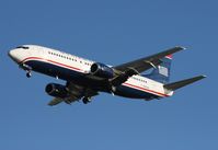 N421US @ TPA - US Airways 737-400 - by Florida Metal