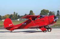 N69H @ EDVE - Beechcraft D17S Staggerwing at its home-base at Braunschweig-Waggum airport   - by Ingo Warnecke