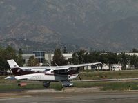 N488PJ @ POC - Taxiing to runway 26L on taxiway Sierra - by Helicopterfriend