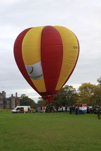 G-OKYA - G-OKYA inflated in the grounds of Birr Castle, Birr, Co Ofally during the 2011 Irish Ballooning Championships - by Pete Hughes