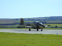 G-UVNR @ EGQL - Global aviation Strikemaster 87 lands back at Leuchars after its four ship display - by Mike stanners