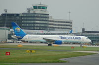 G-FCLE @ EGCC - Thomas Cook Boeing 757-2BA Taxiing Manchester - by David Burrell
