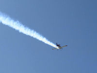 N64SH @ SZP - 2004 Hoang VAN's RV-6A, Lycoming O-360-A1A 180 Hp, takeoff climb with smoke, Rwy 22 - by Doug Robertson