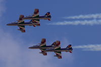 MM54500 @ LMML - MB339s Frecce Tricolori performing over Malta - by raymond