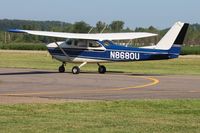 N8680U @ KVTA - Departing the EAA Fly-in at Newark, Ohio - by Bob Simmermon