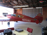 N25190 @ SZP - 1940 Bellanca 14-9 CRUISAIR JUNIOR, Lycoming O&VO-360 180 Hp conversion/upgrade, in hangar - by Doug Robertson