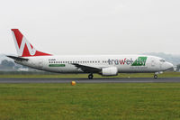 EI-DMR @ LOWL - Travel Fly Boeing B737-436 take off in LOWL/LNZ - by Janos Palvoelgyi