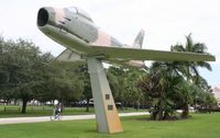 53-1255 - F-86H on a pole near Downtown Ft. Lauderdale - by Florida Metal