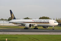 9V-SWP @ EGCC - Singapore Airlines - by Chris Hall