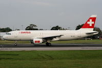 HB-IJS @ EGCC - Swiss International Air Lines A320 departing from RW23R - by Chris Hall