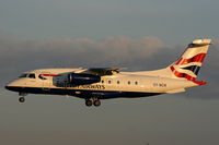 OY-NCN @ EGCC - British Airways, operated by Sun Air - by Chris Hall