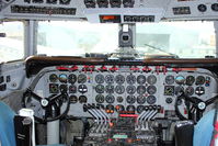 G-APSA @ EGBE - Cockpit of DC-6A At Airbase Museum at Coventry Airport - by Terry Fletcher