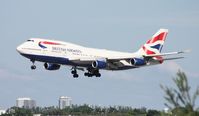 G-CIVB @ MIA - British 747-400