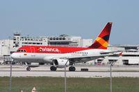 N592EL @ MIA - Avianca A318 - by Florida Metal