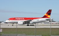 N618MX @ MIA - Avianca A319 - by Florida Metal