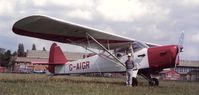 G-AIGR - Auster J/1N of the Kestrel Flying Club that I learnt to fly in, with my son Ryan. C1984. - by Lee Mullins